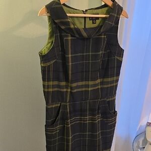 Plaid Sleeveless Dress